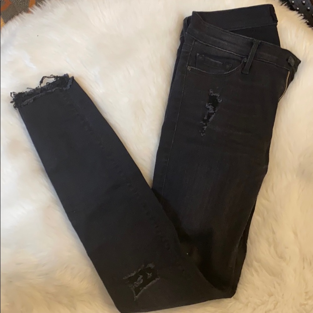 Black orchid distressed jeans